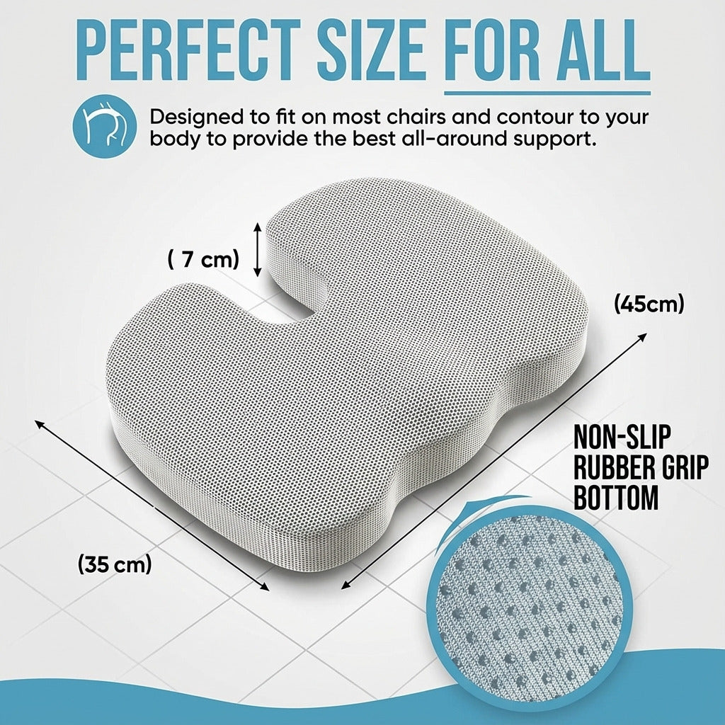 Korecta™ ErgoSeat Cushion - Transform Any Chair into an Ergonomic Seat